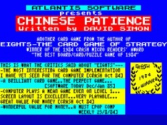 Chinese Patience (1987)(Zafiro Software Division)[re-release] Rom